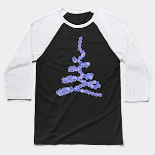 Blue and Purple Chicory Flowers Tree Baseball T-Shirt